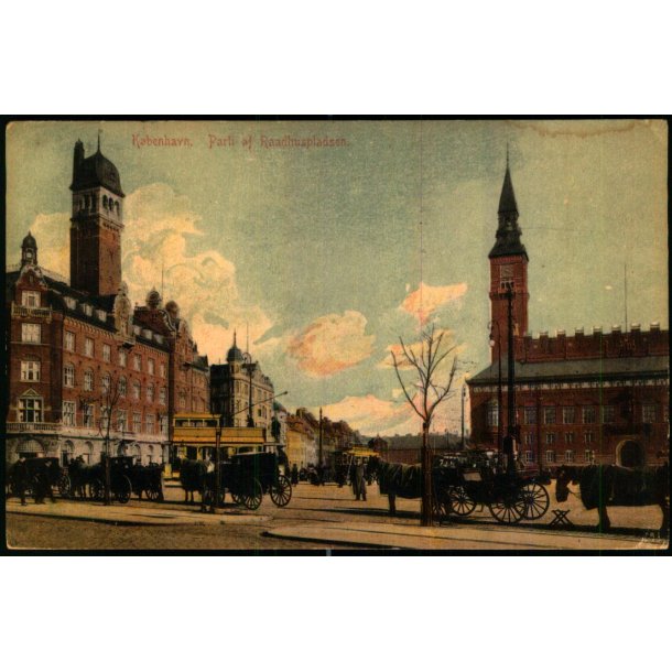 Kbenhavn -  Parti af Rdhuspladsen - K. 691 - Brugt