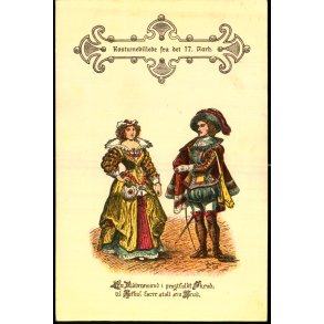 Kostumebillede fra det 17. Aarhundrede - u/n - Brugt