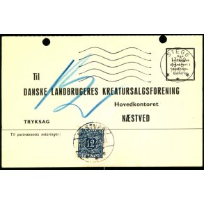 Efterporto - Tryksagskort til Nstved