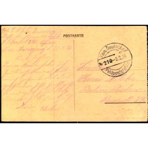 Feldpost - Kais. Deutsche Feldpoststation  2 -2  - 16  - Til Berlin - Billedside : Sweciany