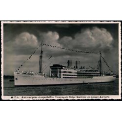 Antwerpen - S:S. "LEOPOLDVILLE" - Compagnie Belge Maritime du Congo -  Fotokort 65a - Ubrugt
