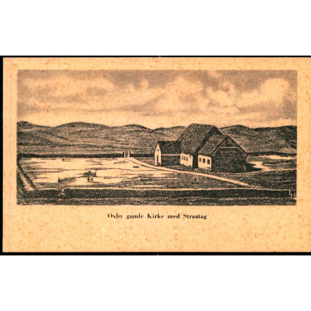 Oxby gamle Kirke med Straatag - Nr. 95508 - Ubrugt