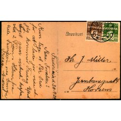 Fredericia - Raadhuset og B�lows Monument - J.A.F. 897 - Brugt