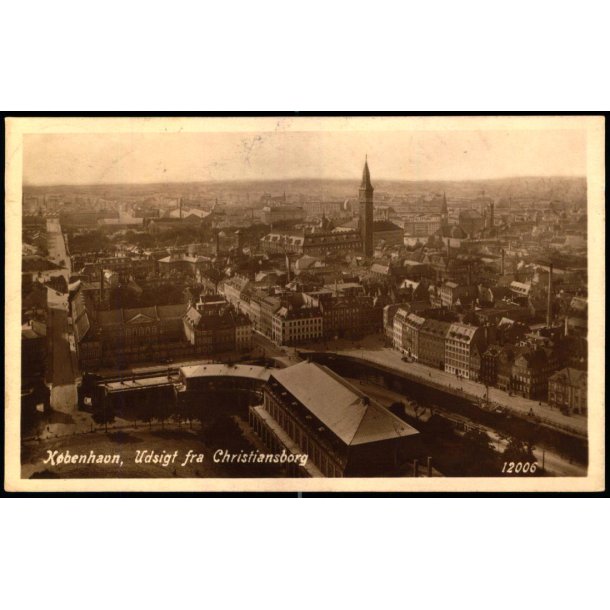 K�benhavn - Udsigt fra Christiansborg - 12006