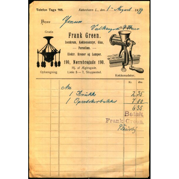 Frank Green - Isenkram - 1918