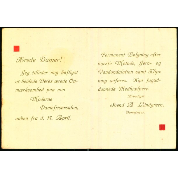 Lindgreens Damefris�rsalon - Vestergade 