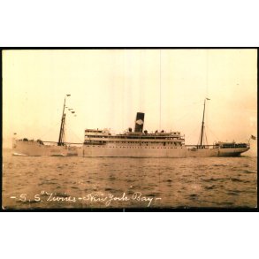 S/S Jiviws - New York Bay - Fotokort u/n - Ubrugt