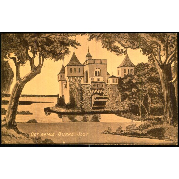Det gamle Gurre Slot - J,M,, 582 - Ubrugt