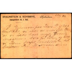 Braunstein &amp; Schibbye - Kbh. K. - u/n - Brugt