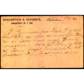 Braunstein & Schibbye - Kbh. K. - u/n - Brugt