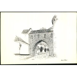 B. Hooge - Dobbeltkort af Hndvrkerhuset - Absalonbuen - Roskilde Domkirke - Ubrugt