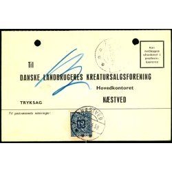 Efterporto - Tryksagskort til Nstved