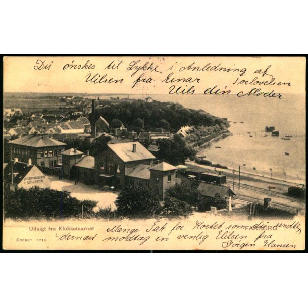 Faaborg - Udsigt fra Klokketaarnet - Eneret 2276 - Brugt