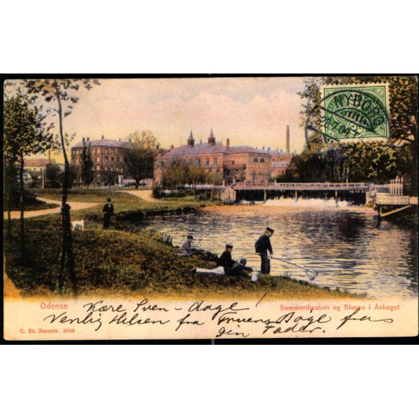 Odense - Sommertheateret og Slusen i Anl�get - C. St. 5049 - Brugt