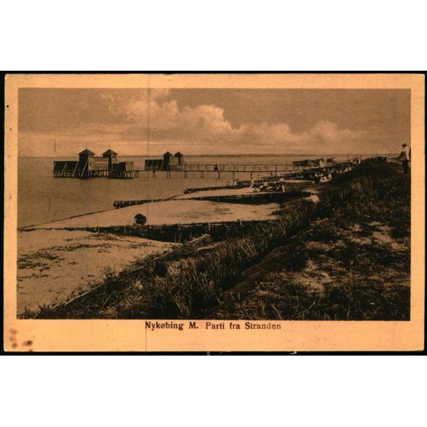 Nyk�bing M. - Parti fra Stranden - J. Lohmanns Bogh. u/n - Brugt