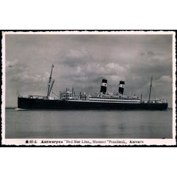 Antwerpen - S/S "PENNLAND" -  De La Red Star Line - Fotokort 66 d - Ubrugt
