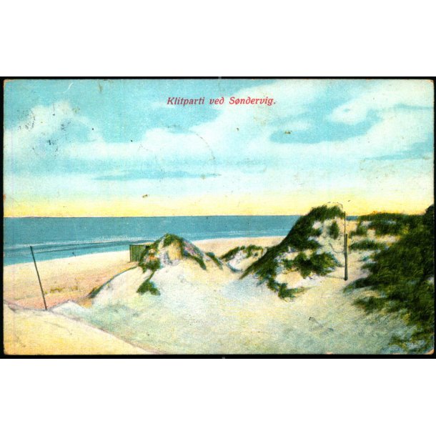Klitparti ved S�ndervig - C.F. Eneret 615 - Brugt