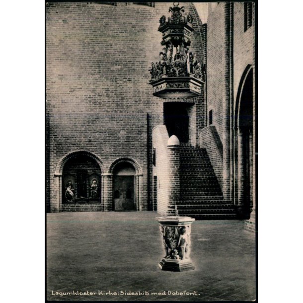 L�gumkloster Kirke - Sideskib med D�befond - Nr. 97024 - Ubrugt