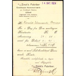 A/S Zincks Fabriker - Godthaab Hammervrk  - u/n - Brugt