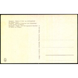 Statue af fisker og redningsmand p� Skagen Havn - K. Witt-M�ller 6704-3 - Ubrugt