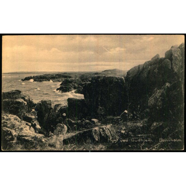 Bornholm - Kyst ved Gudhjem - Frits Srensen 195 - Ubrugt