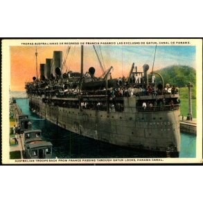 Australian Troops back from France in Panama Canal - Maduro 34 - Ubrugt