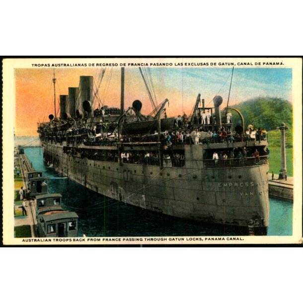 Australian Troops back from France in Panama Canal - Maduro 34 - Ubrugt