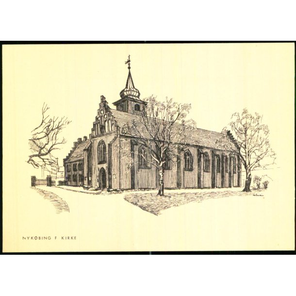 Nyk�bing F. Kirke - Plantryk u/n - Ubrugt