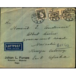 Luftpost Brev fra Danmark til Kenya - 3 - 1 - 36