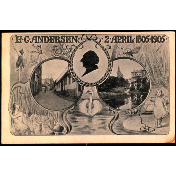 H.C. Andersen - 2. April 1805 - 1905 - u/n - Brugt