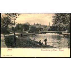 Odense - Sommertheateret og Slusen i Anl�get - C. St. 276 - Ubrugt