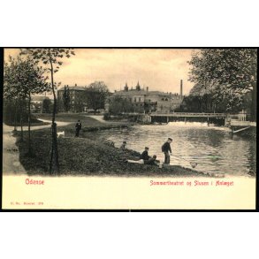Odense - Sommertheateret og Slusen i Anl�get - C. St. 276 - Ubrugt