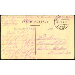 Feldpost - K.D. Feldpoststation   11 -1 -16 - Til Berlin - Billedside :  Wilno.