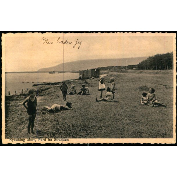 Nyk�bing Mors - Parti fra Stranden - Rudolf Olsen 5561 - Ubrugt