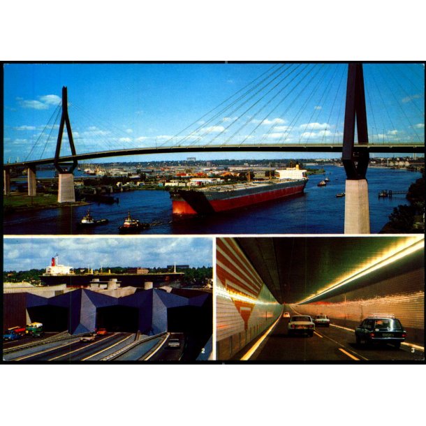Hamburg - K&ouml;hlbrandhochbr&uuml;cke - Elbtunnel - u/n - Ubrugt