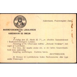 Marineforeningens Lokalkreds for Kbenhavn og Omegn - Kbenhavn K. - u/n - Brugt 
