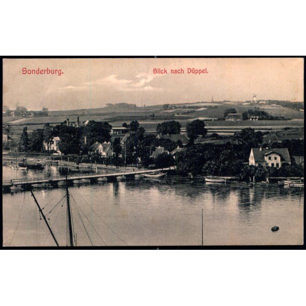 Sonderburg - Blick nach D�ppel - Th. Lau 700 - Ubrugt