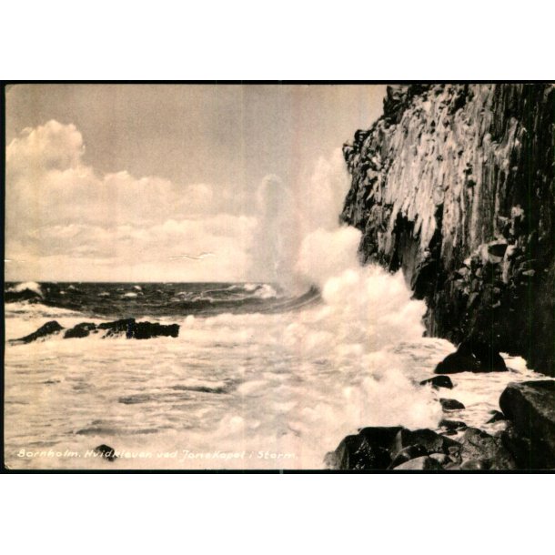 Bornholm - Hvidkleven ved  Johns Kapel i Storm - Colbergs Bogh. 2332 - Brugt