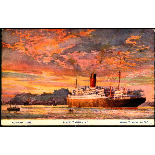 Andania R.M.S. - Cunard Line - u/n - Ubrugt 