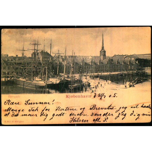 Kj�benhavn - B�rsen - R.J.D 4513 - Brugt - Sm�buler ! men 115 �r.