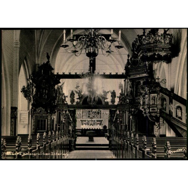 Horsens - Klosterkirken - Interi�r - Stender  H 1031 K - Ubrugt