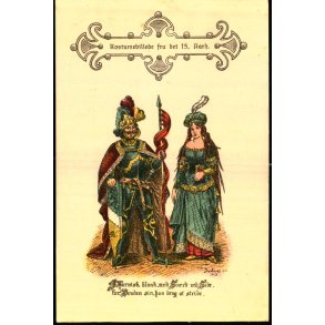 Kostumebillede fra det 15. Aarhundrede - u/n - Brugt