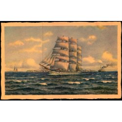 Skoleskibet "Danmark" - Stender 1300 - Ubrugt