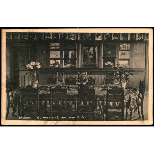 Skagen - Spisesalen - Br�ndums Hotel - Skagen Kortforlag 1319 - Brugt
