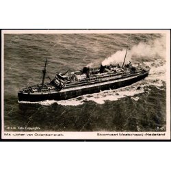 M/S "JOHAN VAN OLDENBARNEVELT" - Fotokort K.L.M. 47 - Ubrugt