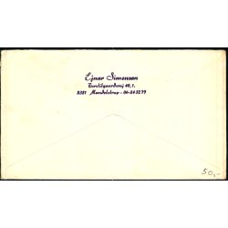 Luftpost brev til Canada fra Danmark - Retur - Brugt 17 - 7 - 81