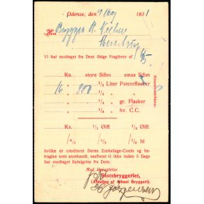 Slotsbryggeriet - Odense  - u/n - Brugt