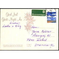 Jenny Nystrm - God Jul - Gott Nytt r - Alex Eliasson - Kopi af orginalt Maleri - u/n - Brugt