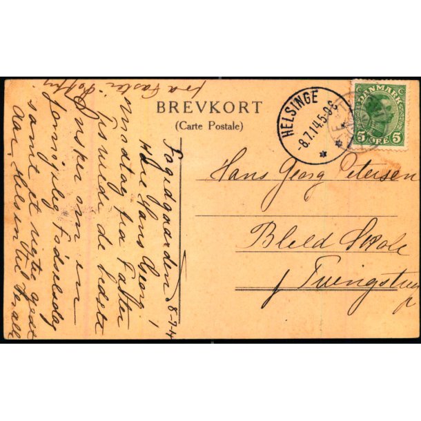 TIDSVILDELEJE p Postkort  - 8 - 7- 14