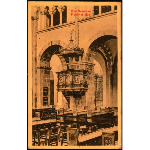 Ribe Domkirke - Pr�dikestolen - H. Bengtzons Bogh. 40194 - Brugt